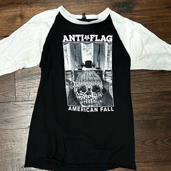 Anti-Flag women’s small baseball tee punk rock - Picture 4 of 5